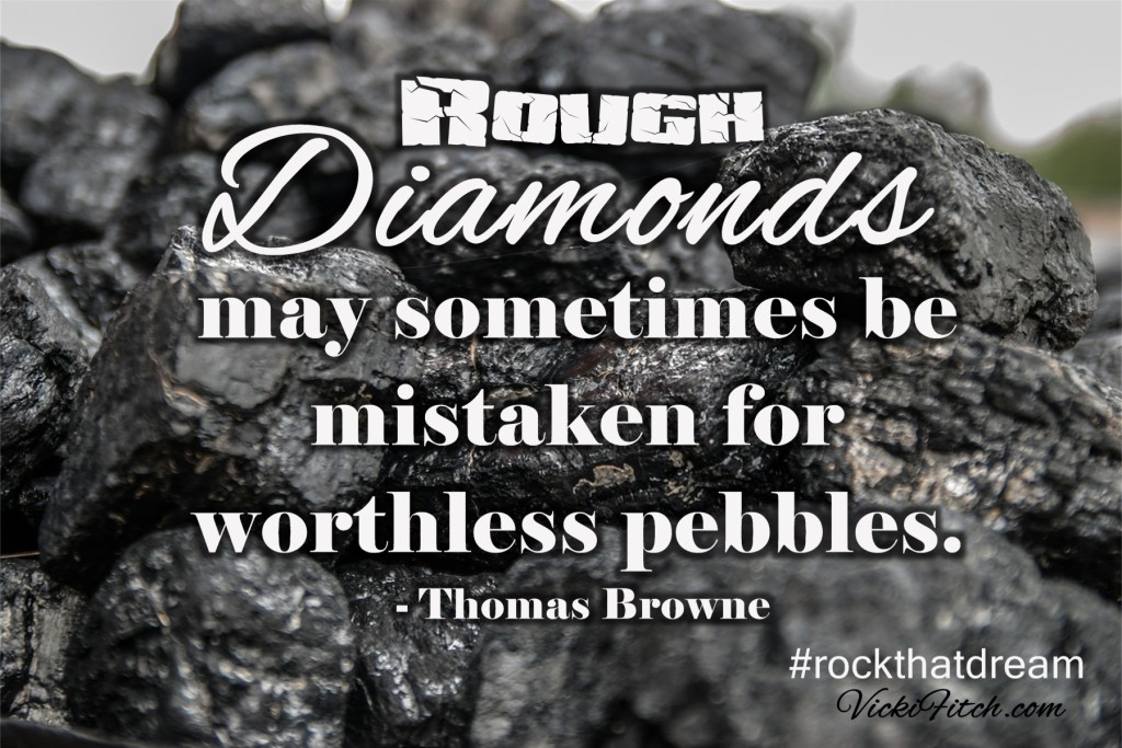 Rough Diamonds May Sometimes be Mistaken for Worthless Pebbles - Vicki Fitch