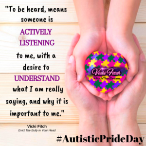 Vicki Fitch #QuirkyIsCool #AutisticPrideDay