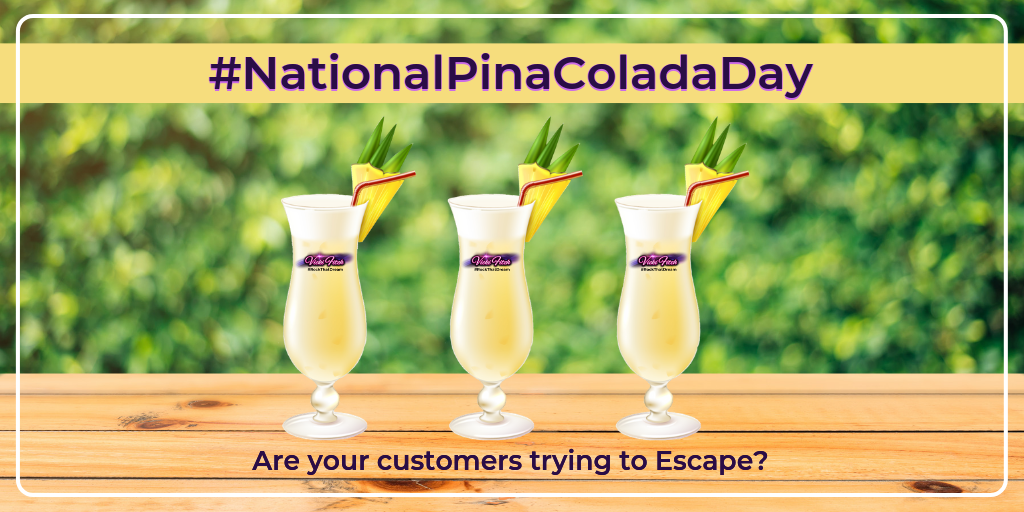 Pina Colada - Vicki Ficth #NationalPinaColadaDay Tribe Escape Post