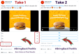 #NationalCheeseburgerDay Blog Post - McDonalds Take 1 & 2